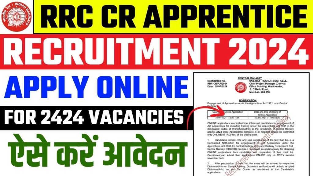 Central Railway RRC CR Apprentices